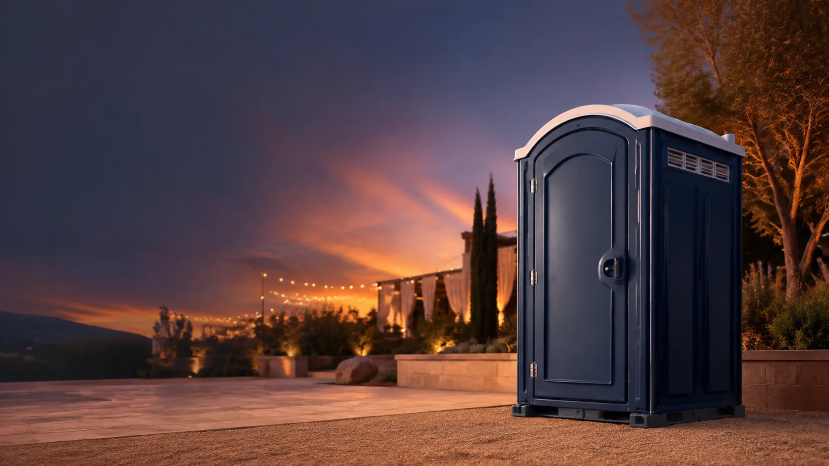 Portable restroom shown for rental planning in Twin Falls, ID